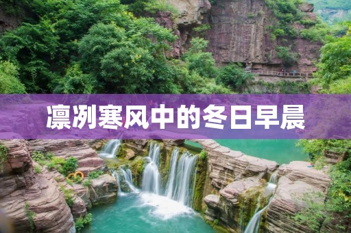 凛冽寒风中的冬日早晨