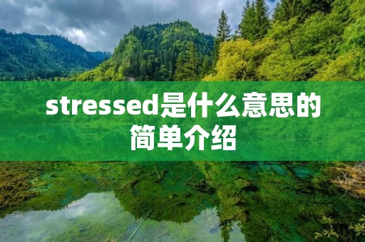 stressed是什么意思的简单介绍