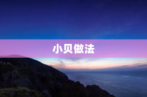 小贝做法:打造出口香脆的小贝美食 小贝做法:打造出口香脆的小贝美食