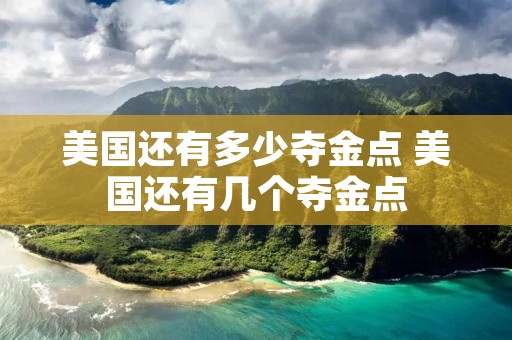 美国还有多少夺金点 美国还有几个夺金点