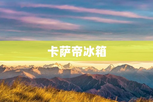 卡萨帝冰箱：高端品质的代表