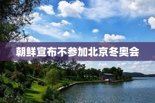 朝鲜宣布不参加北京冬奥会