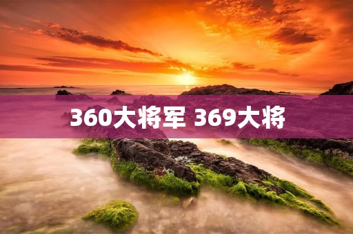 360大将军 369大将