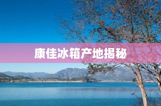 康佳冰箱产地揭秘:质量可靠的中国制造 康佳冰箱产地揭秘:质量可靠的中国制造