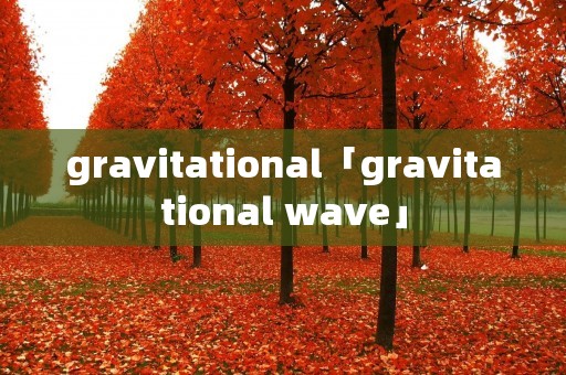 gravitational「gravitational wave」