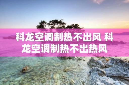 科龙空调制热不出风 科龙空调制热不出热风 科龙空调制热不出风 科龙空调制热不出热风