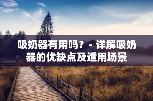 吸奶器有用吗?- 详解吸奶器的优缺点及适用场景