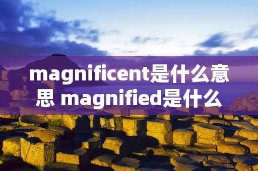 magnificent是什么意思 magnified是什么意思