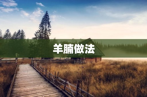 羊腩做法:烤羊腩的秘诀 羊腩做法:烤羊腩的秘诀