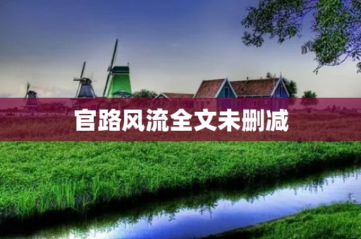 官路风流全文未删减：一场官场游戏的真实揭秘