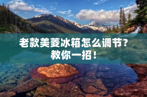 老款美菱冰箱怎么调节?教你一招! 老款美菱冰箱怎么调节?教你一招!