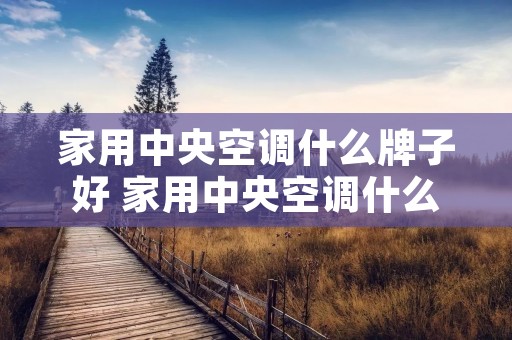 家用中央空调什么牌子好 家用中央空调什么牌子好又省电质量又好 家用中央空调什么牌子好 家用中央空调什么牌子好又省电质量又好