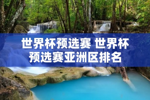 世界杯预选赛 世界杯预选赛亚洲区排名