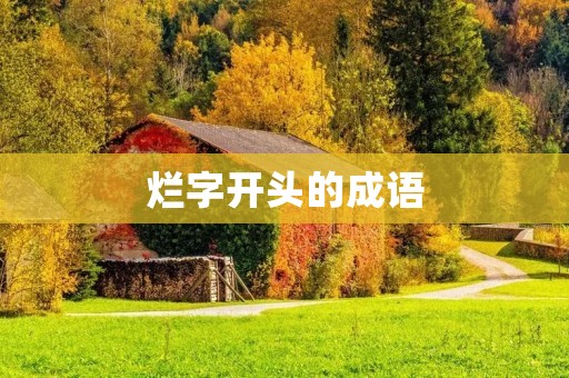 烂字开头的成语