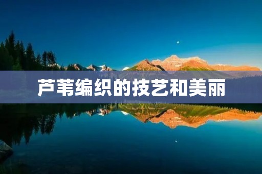 芦苇编织的技艺和美丽 芦苇编织的技艺和美丽