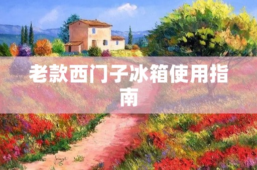 老款西门子冰箱使用指南:如何正确操作?