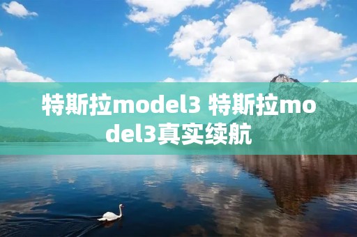 特斯拉model3 特斯拉model3真实续航