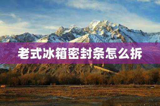 老式冰箱密封条怎么拆 老式冰箱密封条怎么拆