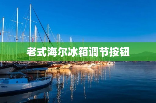老式海尔冰箱调节按钮：如何正确使用？