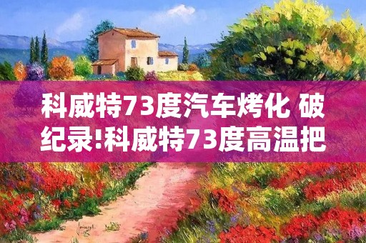 科威特73度汽车烤化 破纪录!科威特73度高温把汽车烤化,室外空无一人