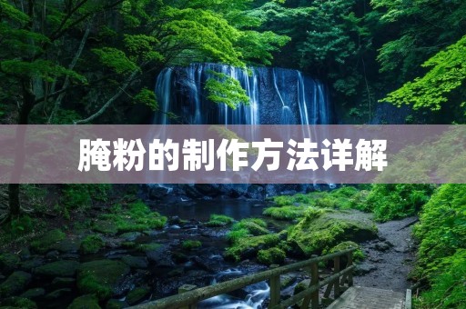 腌粉的制作方法详解