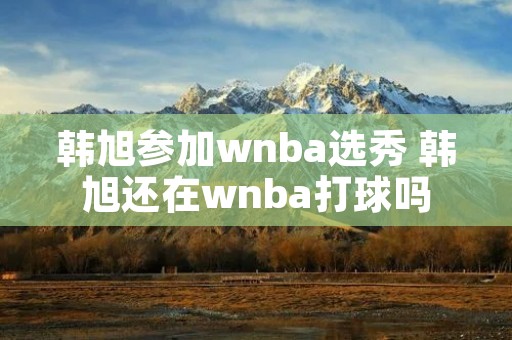 韩旭参加wnba选秀 韩旭还在wnba打球吗 韩旭参加wnba选秀 韩旭还在wnba打球吗