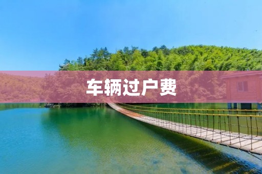 车辆过户费:详解车辆过户的费用构成和相关规定 车辆过户费:详解车辆过户的费用构成和相关规定