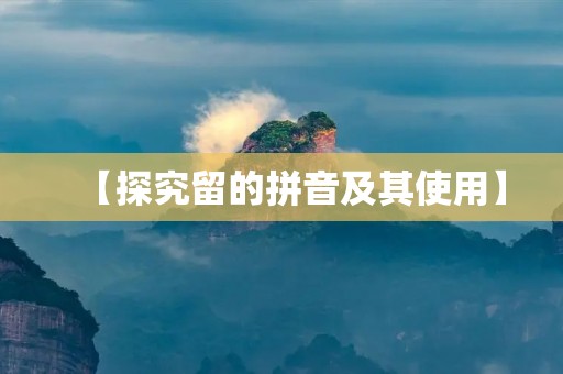 【探究留的拼音及其使用】