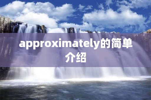 approximately的简单介绍
