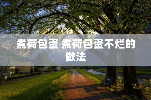 煮荷包蛋 煮荷包蛋不烂的做法