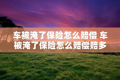 车被淹了保险怎么赔偿 车被淹了保险怎么赔偿赔多少