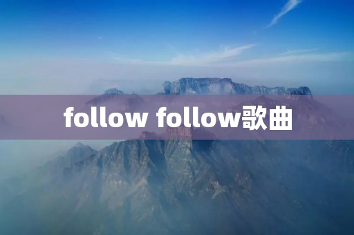 follow follow歌曲