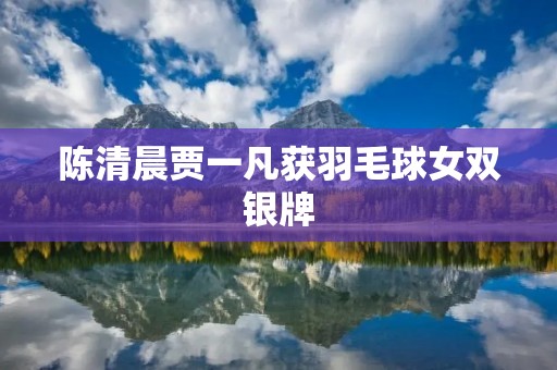 陈清晨贾一凡获羽毛球女双银牌