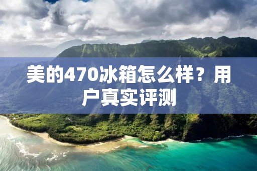 美的470冰箱怎么样？用户真实评测