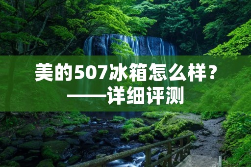 美的507冰箱怎么样?——详细评测 美的507冰箱怎么样?——详细评测