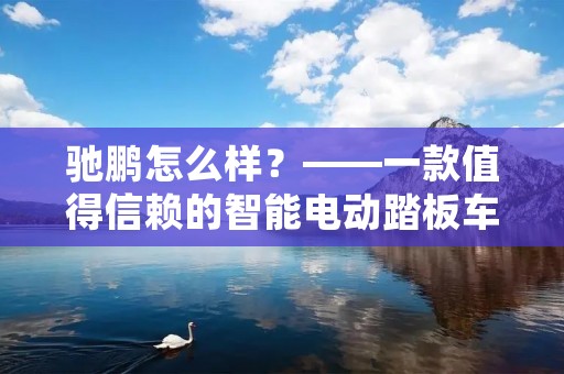 驰鹏怎么样?——一款值得信赖的智能电动踏板车 驰鹏怎么样?——一款值得信赖的智能电动踏板车