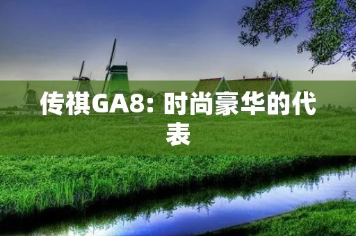 传祺GA8: 时尚豪华的代表 传祺GA8: 时尚豪华的代表