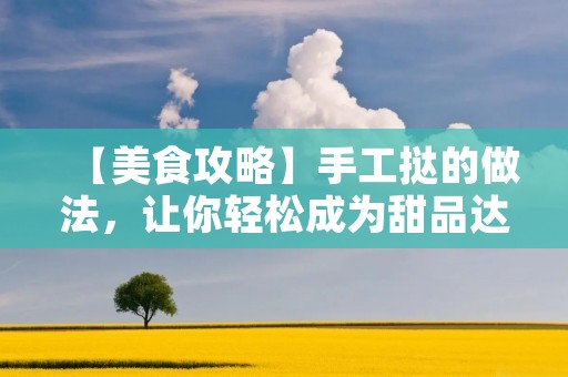 【美食攻略】手工挞的做法,让你轻松成为甜品达人! 【美食攻略】手工挞的做法,让你轻松成为甜品达人!