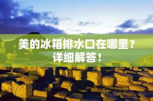 美的冰箱排水口在哪里?详细解答! 美的冰箱排水口在哪里?详细解答!