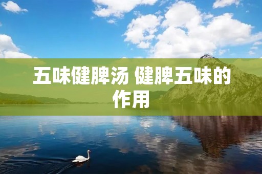 五味健脾汤 健脾五味的作用