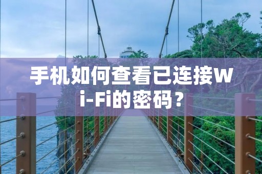手机如何查看已连接Wi-Fi的密码?