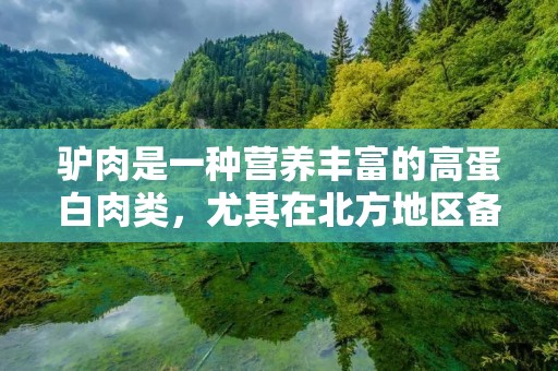 驴肉是一种营养丰富的高蛋白肉类，尤其在北方地区备受欢迎。今天我们来介绍一下驴肉的制作方法。