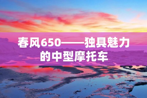 春风650——独具魅力的中型摩托车