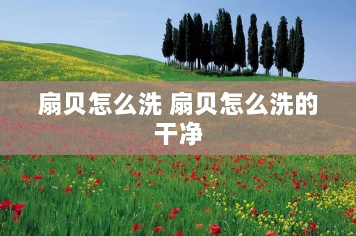 扇贝怎么洗 扇贝怎么洗的干净 扇贝怎么洗 扇贝怎么洗的干净
