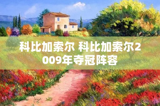 科比加索尔 科比加索尔2009年夺冠阵容
