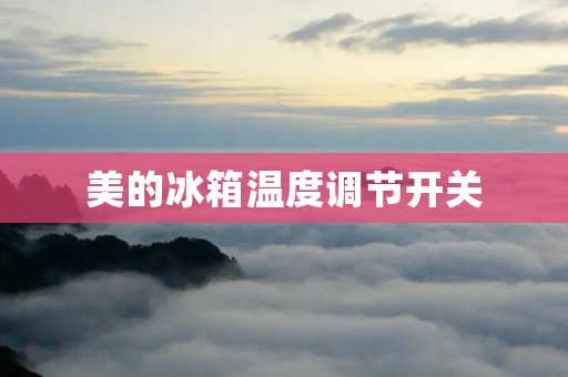 美的冰箱温度调节开关:让你的食品保持新鲜 美的冰箱温度调节开关:让你的食品保持新鲜