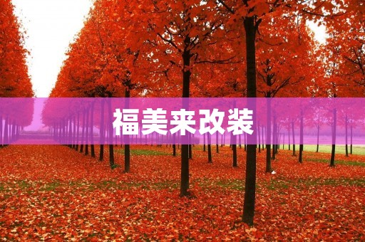 福美来改装:让你的座驾更加个性独特 福美来改装:让你的座驾更加个性独特