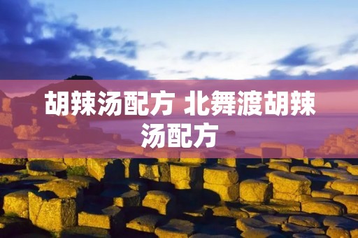 胡辣汤配方 北舞渡胡辣汤配方 胡辣汤配方 北舞渡胡辣汤配方