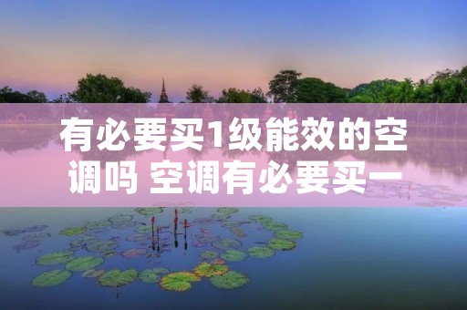 有必要买1级能效的空调吗 空调有必要买一级能效吗?