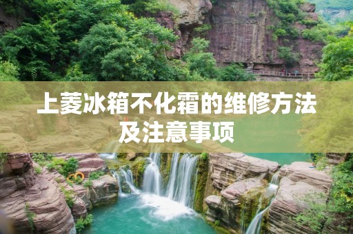 上菱冰箱不化霜的维修方法及注意事项 上菱冰箱不化霜的维修方法及注意事项